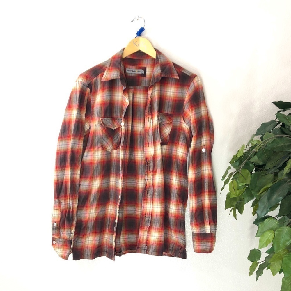 Paper Denim & Cloth Plaid Button Down